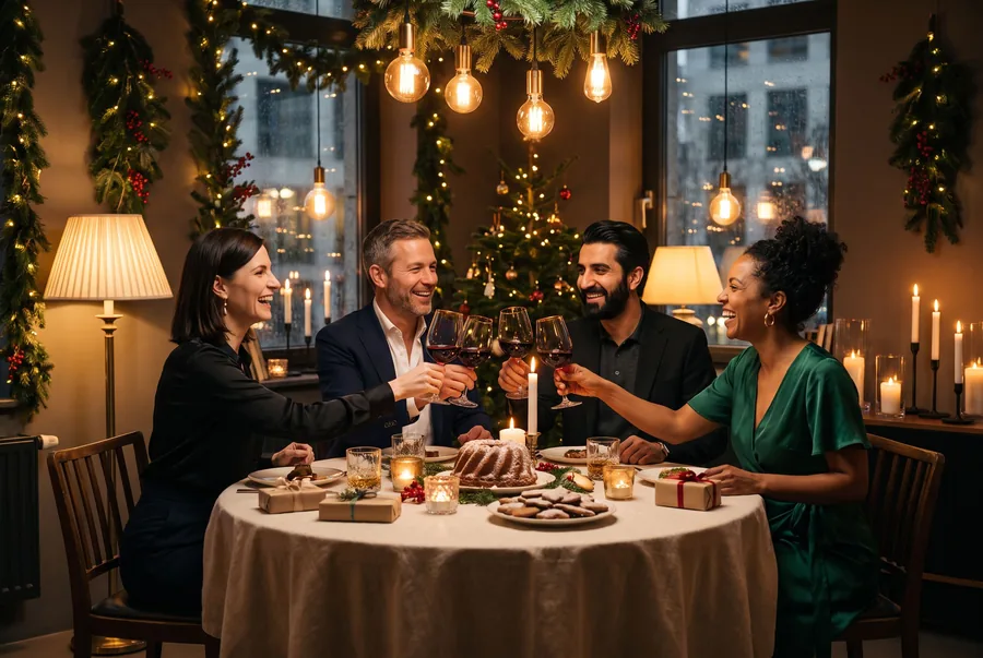 Weihnachten mit Freunden