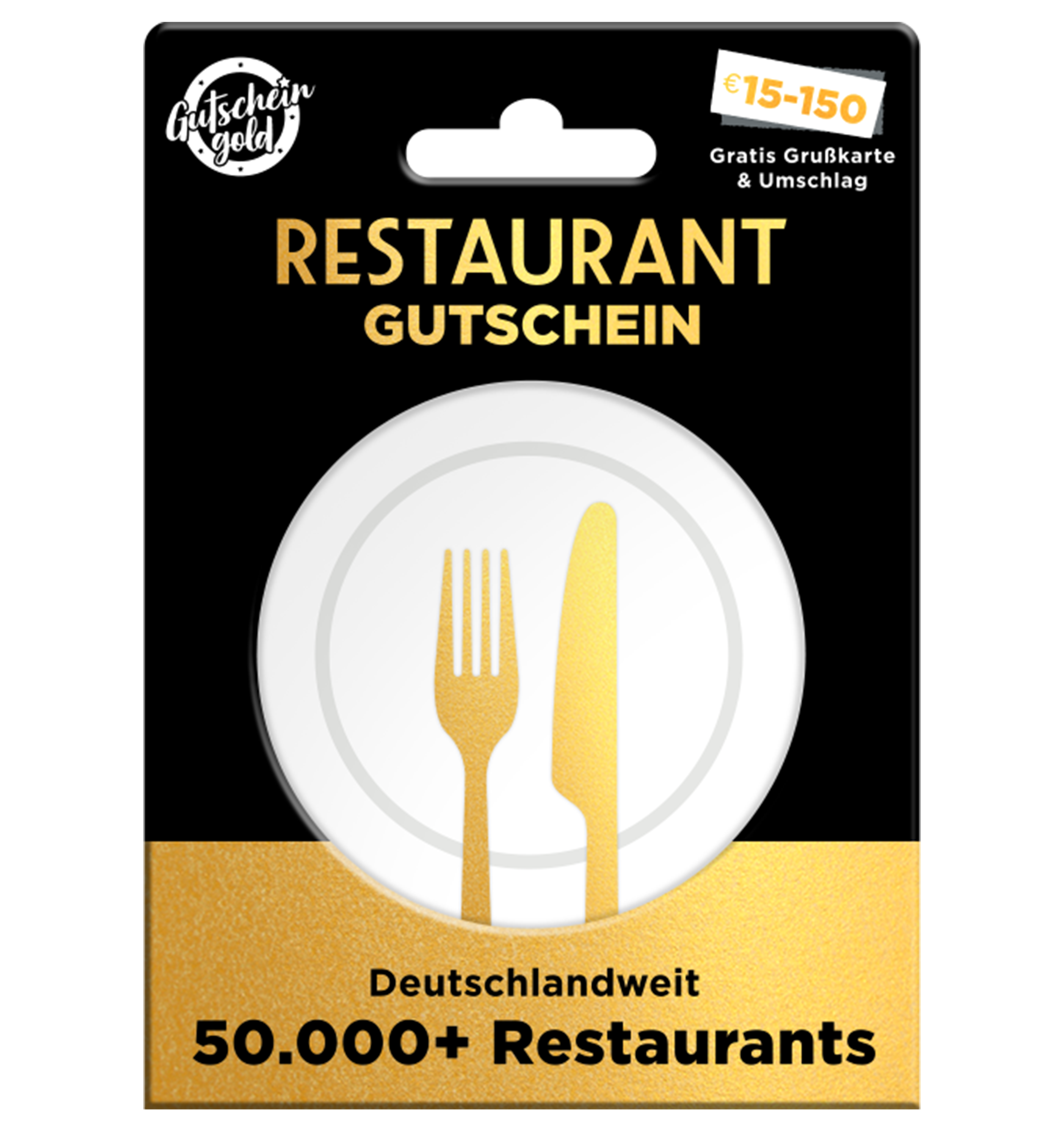 Gutscheingold Restaurant-Karte